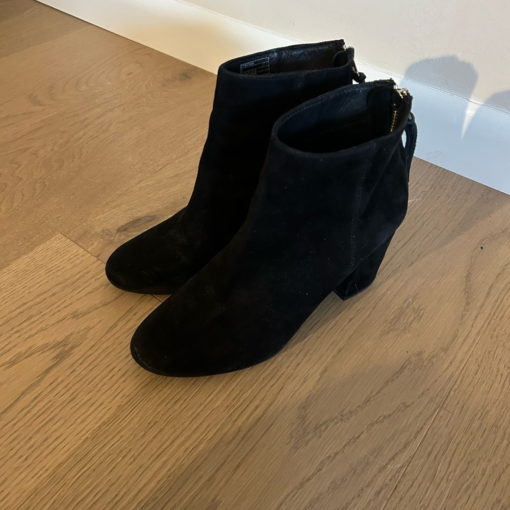 Black Suede Ankle Boots size 8